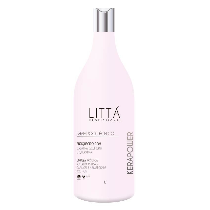 Shampoo Técnico Kerapower 1L – Littá Profissional