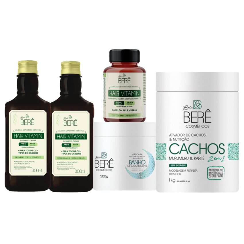 Kit Crescimento para Cacheadas e Crespas